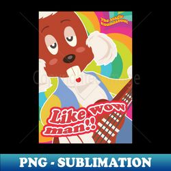 like wow man - png transparent sublimation file - perfect for sublimation mastery