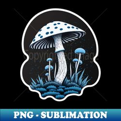 whimsical blue shroom - elegant sublimation png download - instantly transform your sublimation projects