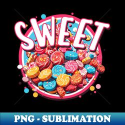 colorful candies - digital sublimation download file - vibrant and eye-catching typography