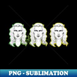 fairy king yellow lime green - png transparent sublimation file - create with confidence