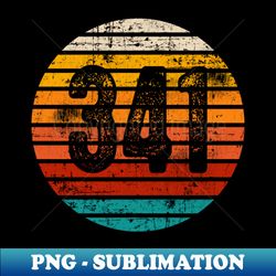 distressed vintage sunset 341 area code - premium png sublimation file - instantly transform your sublimation projects