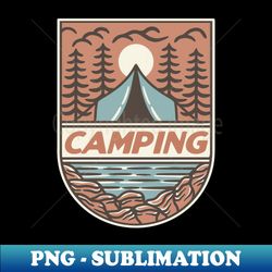 camping escape to the wilderness - premium sublimation digital download