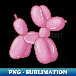 balloon dog light pink - stylish sublimation digital download