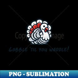 playful thanksgiving turkey graphic - png transparent sublimation design