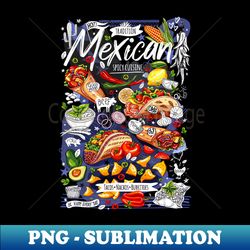food poster, food, mexican, nachos, burritos, tacos, snack. - decorative sublimation png file