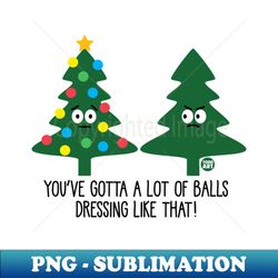 lotta balls xmas tree - professional sublimation digital download