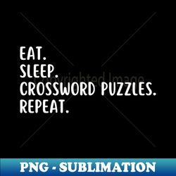 eat sleep crossword puzzles - digital sublimation download file