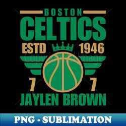 boston celtics brown 7 basketball retro - unique sublimation png download