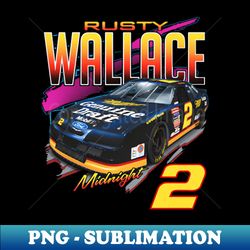 rusty wallace 2 vintage - artistic sublimation digital file