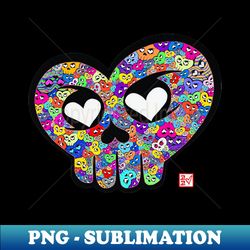 hearskulls 2 - elegant sublimation png download