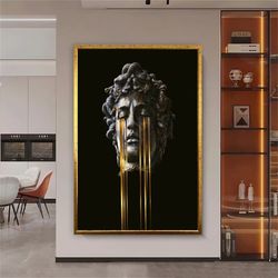 david gold art poster print retro statue canvas painting background wall picture living room home decoration cuadros