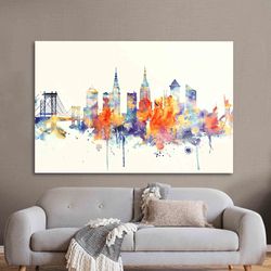 city glass wall art, skyline wall decor, landmark glass wall art, landscape glass, new york skyline wall art, cityscape