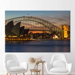 royal botanic garden, cityscape canvas gift, sydney poster, view artwork, sydney landscape 3d canvas, sydney view canvas