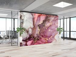 pink and gray marble, gold marble wall painting, abstract wallpaper, luxury marble wall painting, gold mural, marble wal