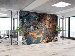paper wall artbright wall paper,abstract marble mural,modern wall paper,modern marbble wall poster,marble mural,