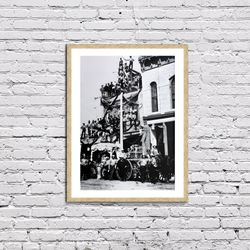 los angeles old street photo poster framed canvas print, portrait of a city, los angeles photos, vintage poster, old cit