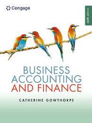 instructors solution manual for business accounting and financing 6th edition by catherine gowthorpe
