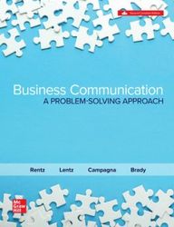 solution manual for business communication a problem solving approach 2nd edition kathryn rentz, paula lentz, marco camp