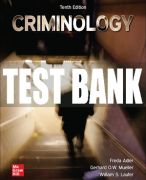 criminology 10th edition by fred adler, william laufer, gerhard o. mueller test bank