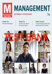 m management 7th edition by thomas bateman, robert konopaske, skott snell test bank