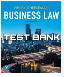 test bank for business law today, comprehensive, 11th edition