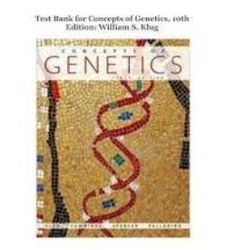 test bank for concepts of genetics 10th edition