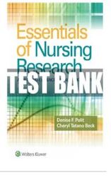 test bank for essentials of nursing research 9th edition