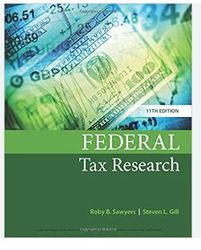 solutions manual for federal tax research 11th edition sawyers