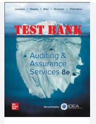 test bank for auditing and assurance services 8th edition by timothy louwers, penelope bagley, allen blay, jerry strawse