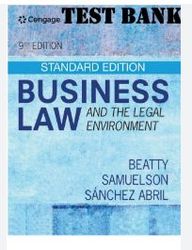 test bank for business law and the legal environment 9th edition