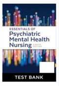 test bank essentials of psychiatric mental health nursing 8th ed concepts of care in evidence-based practice