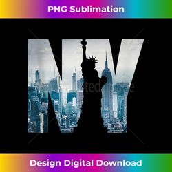 new york city skyline t-shirt, new york illustration graphic tank top - sophisticated png sublimation file - pioneer new aesthetic frontiers