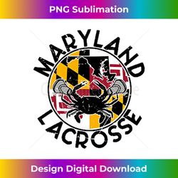 lacrosse player maryland flag crap lax lacrosse stick retro - sophisticated png sublimation file - immerse in creativity with every design