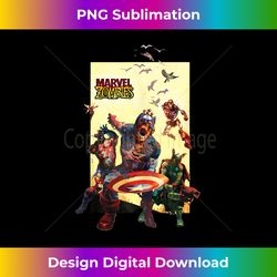 marvel zombies avengers group shot zombie tank top - bespoke sublimation digital file - rapidly innovate your artistic vision