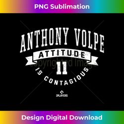 anthony volpe attitude is contagious new york mlbpa tank top - artisanal sublimation png file - reimagine your sublimation pieces
