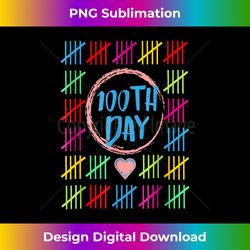 100 days smarter counting tally marks 100th day of school - vibrant sublimation digital download - immerse in creativity with every design