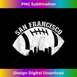 san francisco skyline football fan san francisco football tank top - vibrant sublimation digital download - elevate your style with intricate details