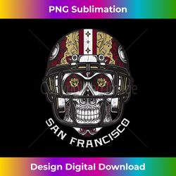 vintage sugar skull day of the dead san francisco football tank top - bohemian sublimation digital download - channel your creative rebel