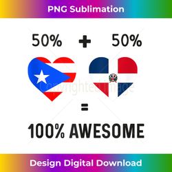 half puerto rican half dominican flag boricua domis pr rd tank top - bohemian sublimation digital download - channel your creative rebel