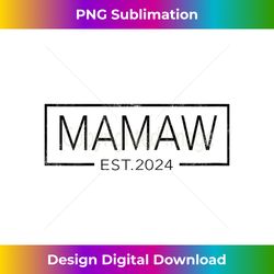 Retro Soon To Be Mamaw 2024 Mothers Day Mamaw Est - Exclusive Sublimation Digital File
