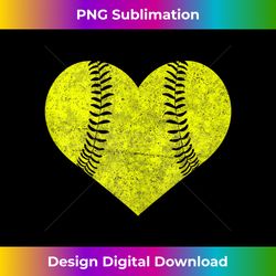 softball heart mom matching team gift tank top 2 - exclusive sublimation digital file