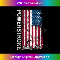 powerstroke burning diesel american flag tank top 2 - premium png sublimation file