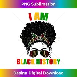 i am the strong african queen girls i am black history month - elegant sublimation png download