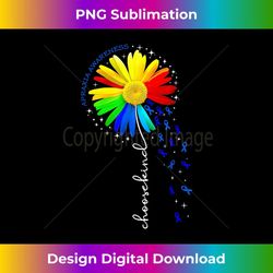 blue for apraxia awareness ribbon rainbow daisy - aesthetic sublimation digital file