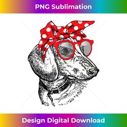 dachshund dog mom bandana sunglasses mother's day - decorative sublimation png file