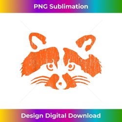 halloween trash panda bandit raccoon pumpkin jackolantern - instant sublimation digital download