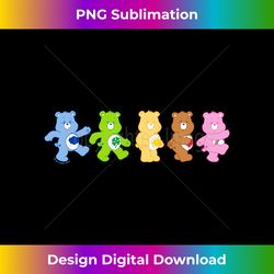 care bears vintage rainbow bears grateful line up - trendy sublimation digital download