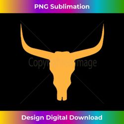 texas bull skull front back graphic print 1 - elegant sublimation png download
