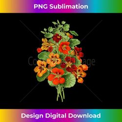 nasturtium flower botanical plants and - special edition sublimation png file