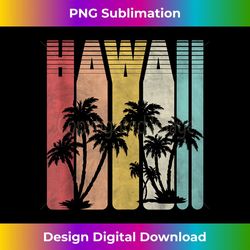 palm tree summer tropical beach retro hawaii island - creative sublimation png download